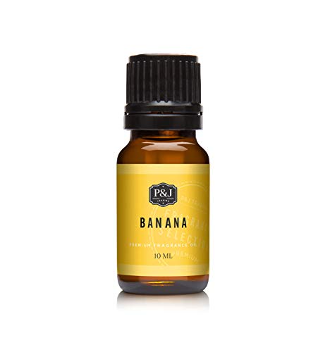 P&J Fragrance Oil | Banana Oil 10ml - Candle Scents for Candle Making, Freshie Scents, Soap Making Supplies, Diffuser Oil Scents