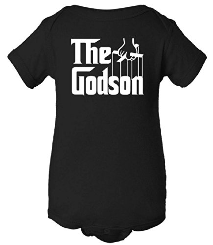 Book Cover TeeShirtPalace The Godson Infant Baby Body Suit One Piece Romper Black
