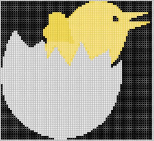 Hatching Chick 2 Cross Stitch Pattern