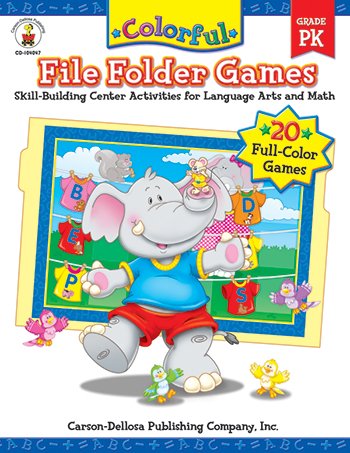 COLORFUL FILE FOLDER GAMES GR-PK