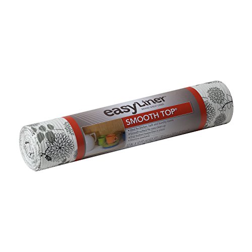 Duck Smooth Top EasyLiner, 12-inch x 10 Feet, Midnight Bloom
