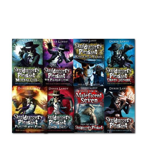 Skulduggery Pleasant Collection 7 Books with The Maleficent Seven(The Maleficent Seven Mortal Coil Skulduggery Pleasant Playing with Fire The Faceless Ones Dark Days Death Bringer Kingdom of the wicked The Maleficent Seven)