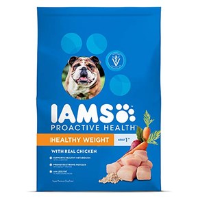 IAMS PROACTIVE HEALTH Adult Healthy Weight Control Dry Dog Food with Real Chicken, 15 lb. Bag