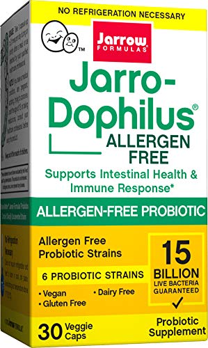 Jarro-Dophilus Allergen-Free, 10 Billion Per Cap, 60 Count (Cool Ship, Pack of 3)