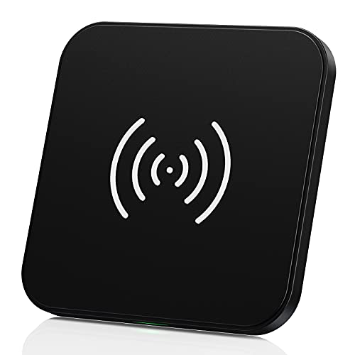 CHOETECH Wireless Charger, 10W Max Qi-Certified Fast Wireless Charging Pad Compatible with iPhone 11/11 Pro/11 Pro Max/XS Max/X, Samsung Galaxy Note 10/Note 10+/S10+/S9, AirPods Pro, black (T511-000)
