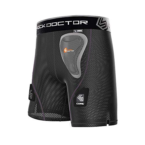 Shock Doctor Core Loose Hockey Shorts with Pelvic Protector, Women's & Girls