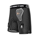 Shock Doctor Core Loose Hockey Shorts with Pelvic Protector, Women's & Girls