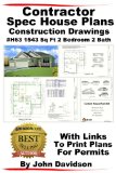 Contractor Spec House Plans Blueprints Construction Drawings #H63 1543 Sq Ft 2 Bedroom 2 Bath