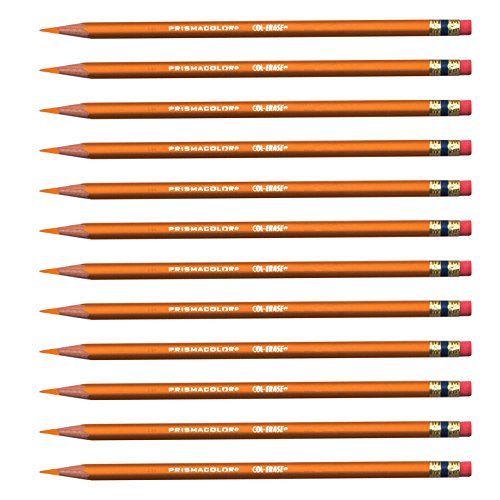 Prismacolor Col-Erase Erasable Colored Pencil ORANGE Set/12
