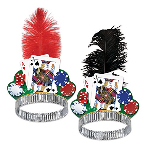 Beistle Casino Night Tiaras - 1 Assorted Color