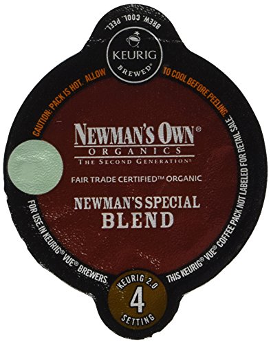 Book Cover Newman's Own Organics Keurig Vue Pack, Newman's Special Blend, 32 Count