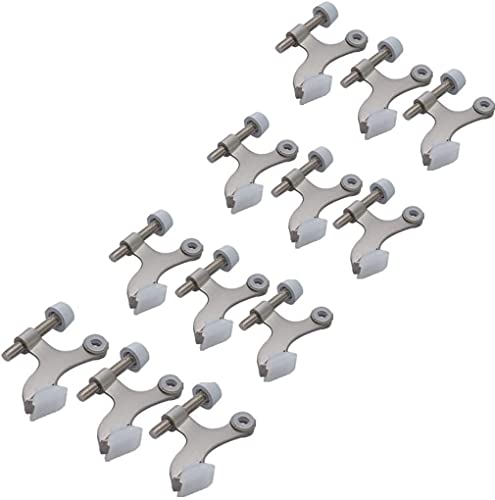 12-pack Hinge Pin Satin Nickel Heavy Duty Door Stops - 12 Hinge Pin Door Stop Hardware