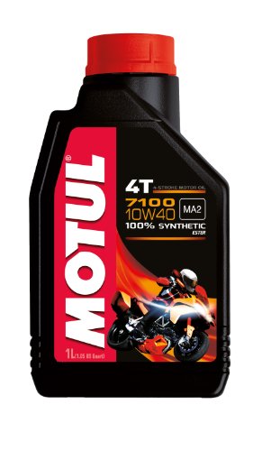 Motul 7100 4T 104091 Huile pour moto à moteur 4 temps 10W-40 1 L