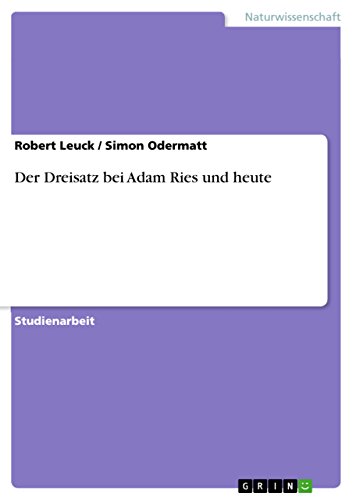 Der Dreisatz bei Adam Ries und heute (German Edition)