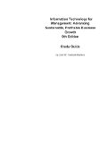 e-Study Guide for Information Technology for Management: Advancing Sustainable, Profitable Business Growth, textbook by Efraim Turban: Business, Business