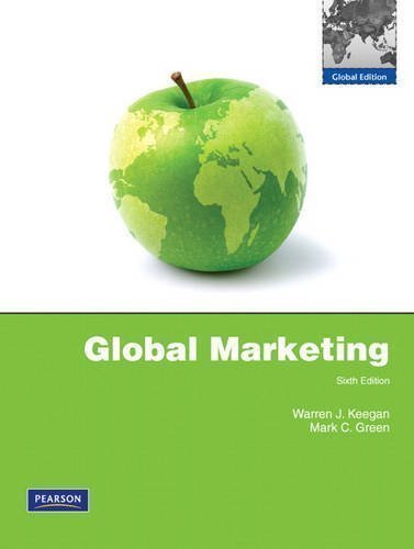 Global Marketing by Keegan, Warren J., Green, Mark [01 January 2010]