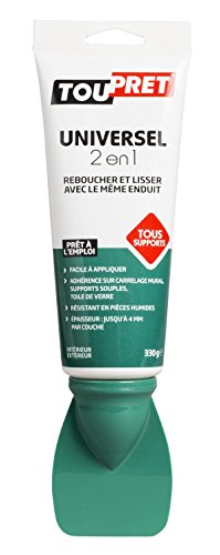 Toupret 310010 Enduit universel 2 en 1 pâte Tube de 0,3 kg avec Spatule