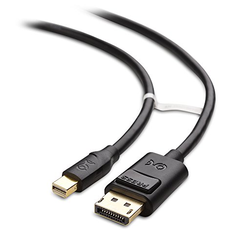 Cable Matters Mini DisplayPort to DisplayPort Cable (Mini DP to DP) in Black 10 Feet - Thunderbolt and Thunderbolt 2 Port Compatible