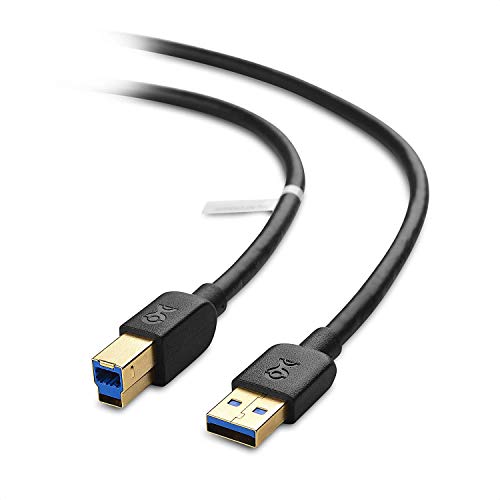 Book Cover Cable Matters Long USB 3.0 Cable (USB 3 Cable, USB 3.0 A to B Cable) in Black 10 ft
