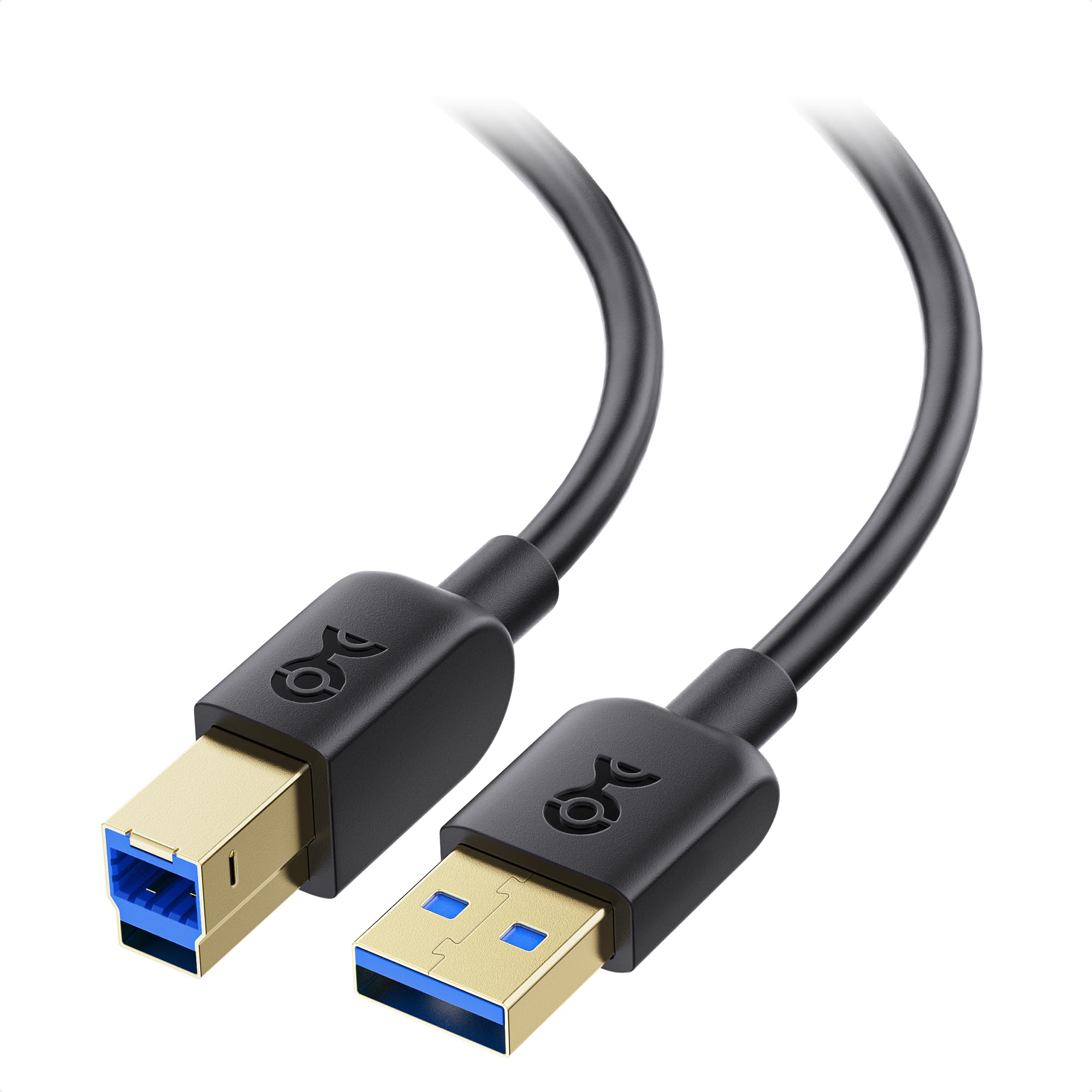 Book Cover Cable Matters Long USB 3.0 Cable (USB 3 Cable, USB 3.0 A to B Cable) in Black 15 ft 15 Feet Black 1