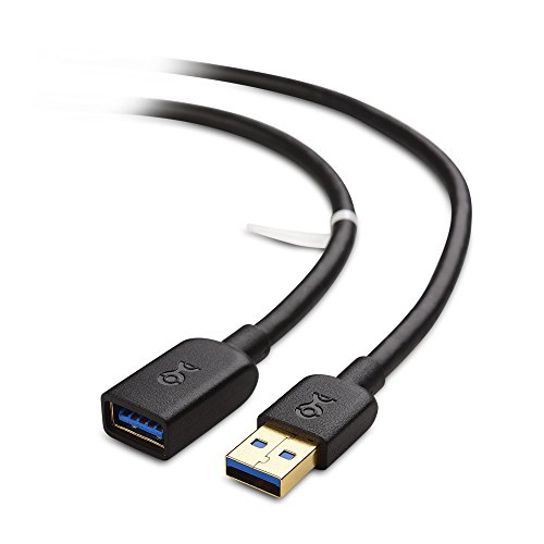 Book Cover Cable Matters Short USB to USB Extension Cable 3 ft (USB 3.0 Extension Cable / USB Extender) in Black for Webcam, VR Headset, Printer, Hard Drive and More - 3 Feet