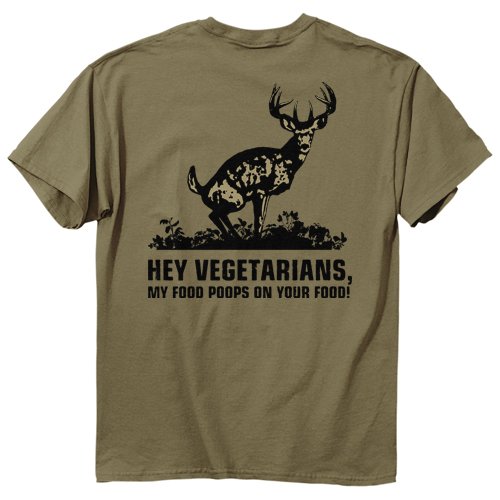 Buck Wear Food Poops Short Sleeve Tee, Prairie Dust