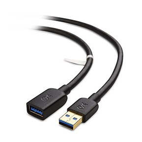 Cable Matters USB to USB Extension Cable 6 ft (USB 3.0 Extension Cable / USB Extender) in Black for Webcam, VR Headset, Printer, Hard Drive and More - 6 Feet