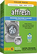 Book Cover Affresh Washing Machine Cleaner, Cleans Front Load and Top Load Washers, Including HE, 6 Tablets