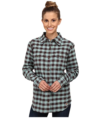 Carhartt Women's Hamilton Stretch Flannel Button Front Shirt