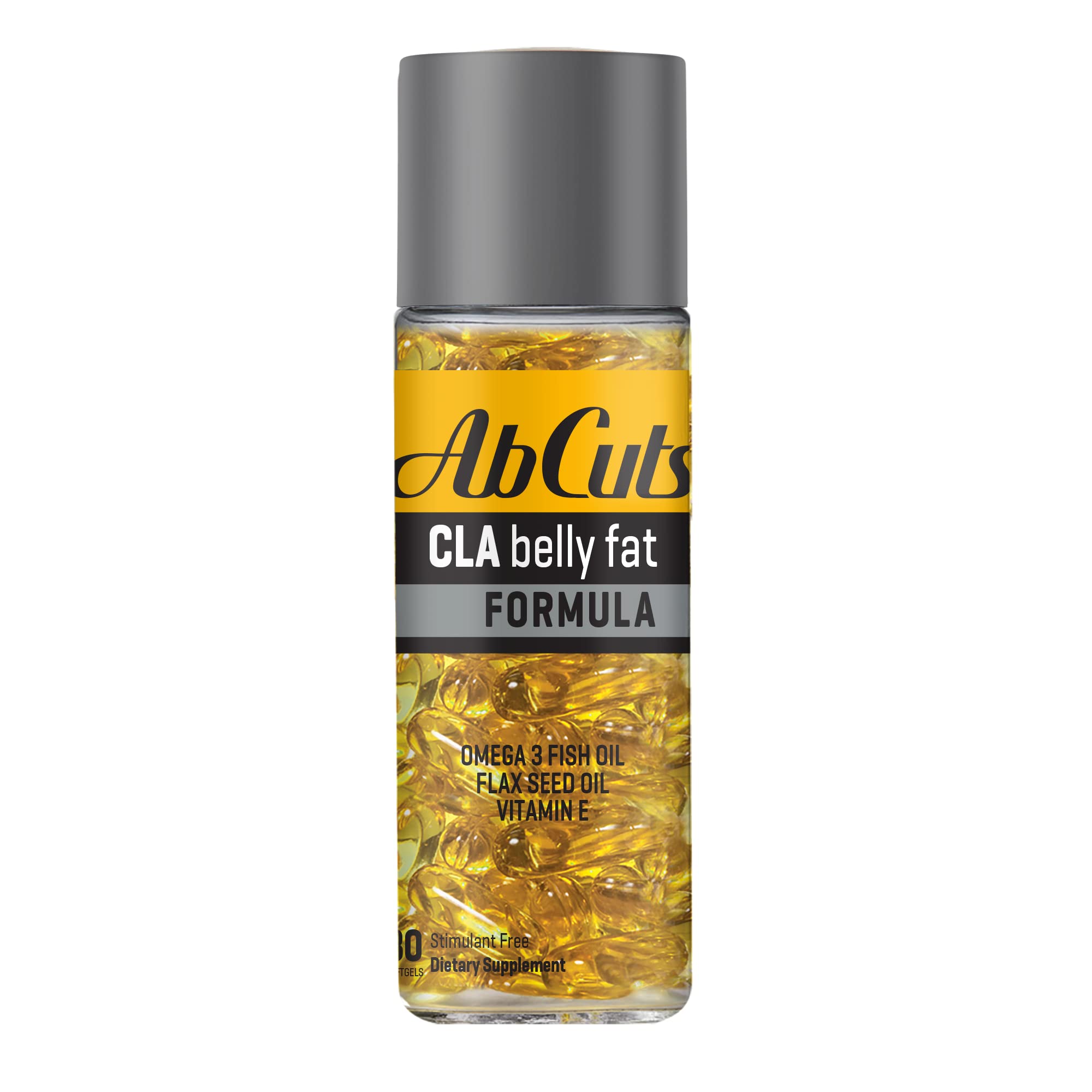 Ab Cuts CLA Belly Fat Formula - 80 Easy-to-Swallow Softgels - Omega 3 Fish Oil, Flaxseed Oil and Vitamin E - Helps Increase Antioxidant Supply and Healthy Body Composition 80.0 Servings (Pack of 1)