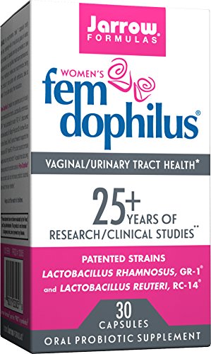 Jarrow Formulas Fem-Dophilus, 5 Billion Organisms Per Cap, for Vaginal and Urinary Tract Health, 30 Count (Cool Ship, 3 Pack)