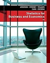Statistics for Business & Economics 12th (twelfth) Edition by Anderson, David R., Sweeney, Dennis J., Williams, Thomas A., (2013)