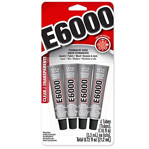 Eclectic E6000 Multipurpose Adhesive 4/Pkg-.18oz Clear