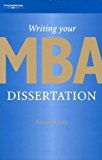 Writing Your MBA Dissertation of White, Brian 1st (first) Edition on 09 May 2002