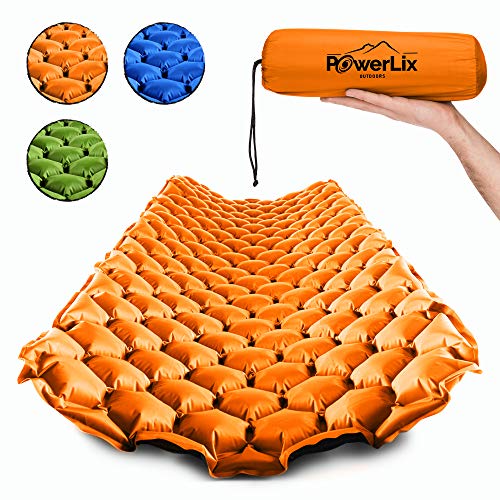 POWERLIX Sleeping Pad â€“ Ultralight Inflatable Sleeping Mat, Ultimate for Camping, Backpacking, Hiking â€“ Airpad, Inflating Bag, Carry Bag, Repair Kit â€“ Compact & Lightweight Air Mattress