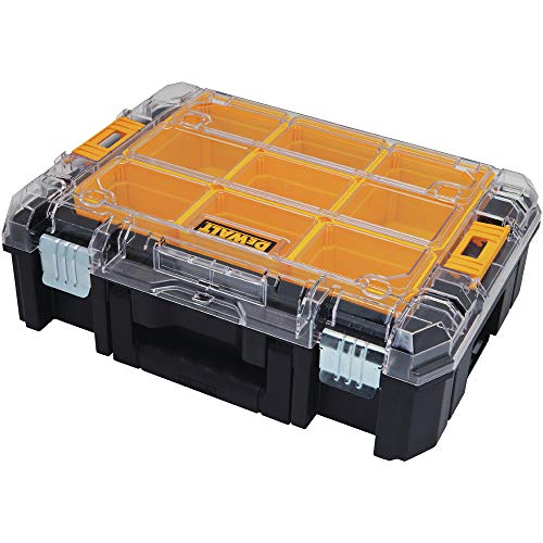 DEWALT TSTAK Tool Organizer, Small Parts and Screw Organizer Tool Box with Removable Compartments, (DWST17805)