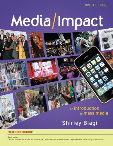 By Shirley Biagi:Media/Impact: An Introduction to Mass Media, Enhanced Ninth (9th) Edition (9/E) TEXTBOOK (non Kindle) [PAPERBACK]
