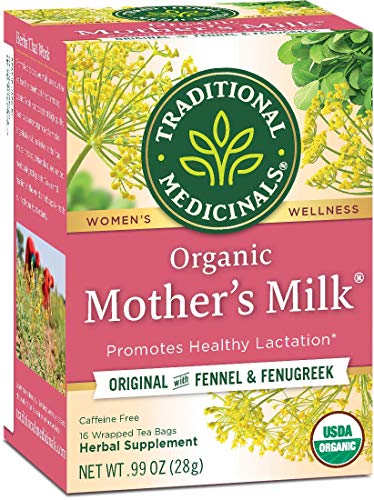 Book Cover Traditional Medicinals Mother's Milk Tea - Organic Tea for Breastfeeding, Traditional Medicines Lactation Tea, Pack 1