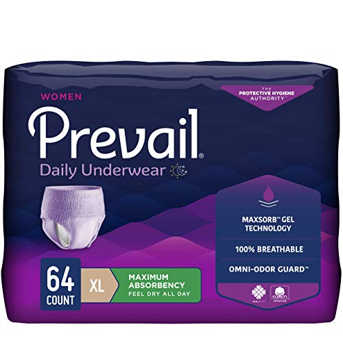 Book Cover Prevail Proven | X-Large Pull-Up | Womenâ€™s Incontinence Protective Underwear | Maximum Absorbency | 64 Count
