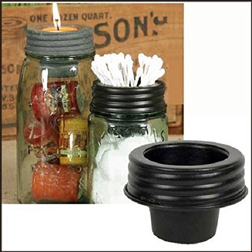 Book Cover Mason Jar Tapered Cup Lid