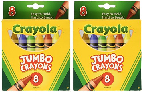 Book Cover Crayons Jumbo 8ct Peggable Tuck Box [Set of 2]