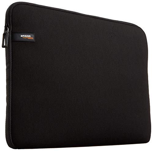 Book Cover Amazon Basics 11.6-Inch Laptop Sleeve, Protective Case with Zipper - Black