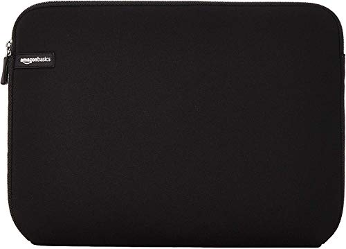Book Cover Amazon Basics 14-Inch Laptop Sleeve, Protective Case with Zipper - Black