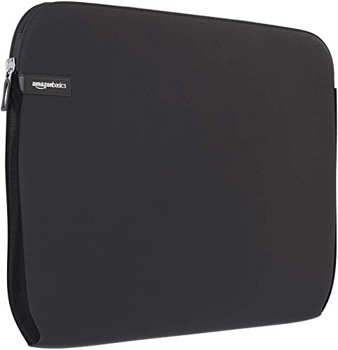 Book Cover Amazon Basics 15.6-Inch Laptop Sleeve, Protective Case with Zipper - Black
