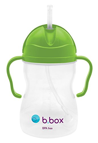 Book Cover b.box Sippy Cup with Innovative Weighted Straw | Easy-Grip Handles | Color: Apple | 8 oz. | BPA-Free | Phthalates & PVC Free | Dishwasher Safe