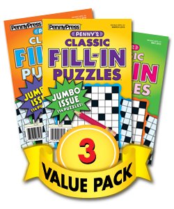 Penny's Classic Fill-In Puzzles-3 Pack