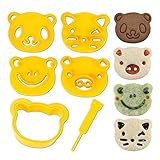 CuteZCute Animal Friends Food Deco Cutter and Stamp Kit Frame 3 7/8 x 3 1/8 x 1 1/16 inches
