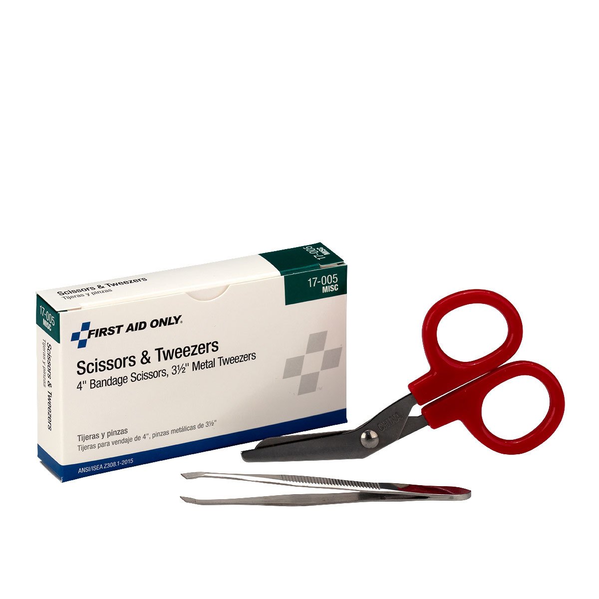 First Aid Only 17-005 Bandage Scissors and Forcep Tweezers Combo Pack