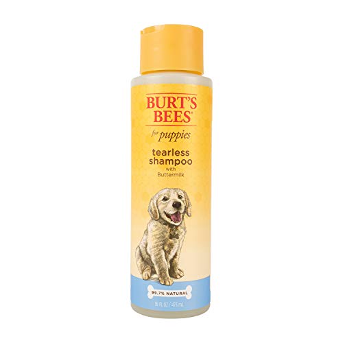 Book Cover Burt's Bees for Pets Natural Tearless Puppy Shampoo with Buttermilk - Shampoo for Dogs and Puppies - Puppy Shampoo Gentle on Skin and Fur - Cruelty, Sulfate & Paraben Free - Made in USA, 16 Ounces