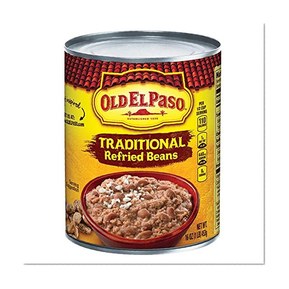 Old El Paso Traditional Refried Beans 16 oz Can (pack of 12)